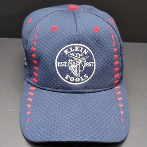 Klein Tools USA Blue/Red Baseball Cap With Adjustable Velcro Back